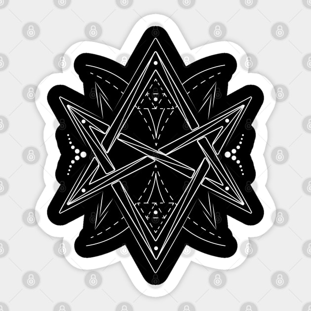 Unicursal Hexagram | Pagan Symbol Sticker by CelestialStudio